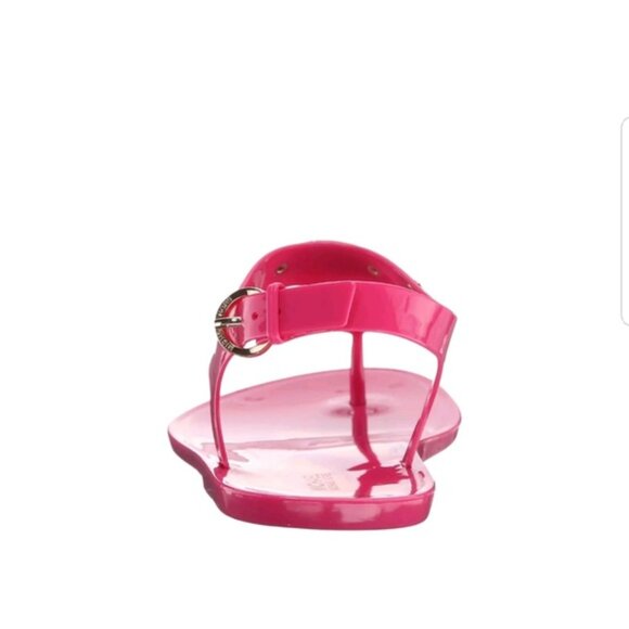 Michael Kors Jelly Gold Plate Thong Sandals I Size 8 - Picture 5 of 7